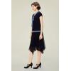 imageBABEYOND Gatsby Dress for Women  Chiffon Flapper Dress LowWaist 1920s Roaring 20s Great Gatsby PartyNavy Blue