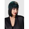 imageBABEYOND Gatsby Turban Hat Vintage 1920s Head Wrap Knit Pleated Turban 20s Cap