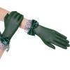 imageBABEYOND Lace Gloves for Women  Bow Short Prom Gloves Evening Elegant Accessories for Wedding Opera PartyDark Green