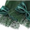 imageBABEYOND Lace Gloves for Women  Bow Short Prom Gloves Evening Elegant Accessories for Wedding Opera PartyDark Green