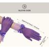 imageBABEYOND Lace Gloves for Women  Bow Short Prom Gloves Evening Elegant Accessories for Wedding Opera PartyDark Purple