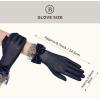 imageBABEYOND Lace Gloves for Women  Bow Short Prom Gloves Evening Elegant Accessories for Wedding Opera PartyNavy Blue