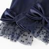 imageBABEYOND Lace Gloves for Women  Bow Short Prom Gloves Evening Elegant Accessories for Wedding Opera PartyNavy Blue