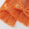 imageBABEYOND Lace Gloves for Women  Bow Short Prom Gloves Evening Elegant Accessories for Wedding Opera PartyOrange