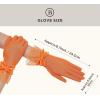 imageBABEYOND Lace Gloves for Women  Bow Short Prom Gloves Evening Elegant Accessories for Wedding Opera PartyOrange