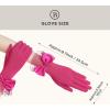 imageBABEYOND Lace Gloves for Women  Bow Short Prom Gloves Evening Elegant Accessories for Wedding Opera PartyRose Red