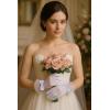 imageBABEYOND Lace Gloves for Women  Bow Short Prom Gloves Evening Elegant Accessories for Wedding Opera PartyWhite