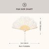 imageBABEYOND Lace Hand Fan NonFoldable Vintage Bridal Handheld Fans with Plastic Beads and Embroidered for Wedding Decoration Dancing PartyCwhite