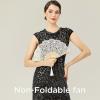 imageBABEYOND Lace Hand Fan NonFoldable Vintage Bridal Handheld Fans with Plastic Beads and Embroidered for Wedding Decoration Dancing PartyEwhite