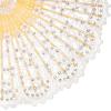 imageBABEYOND Lace Hand Fan NonFoldable Vintage Bridal Handheld Fans with Plastic Beads and Embroidered for Wedding Decoration Dancing PartyEwhite