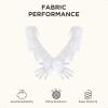 imageBABEYOND Long Opera Party Gloves  Vintage Satin Fringe Elbow Length Gloves 1920s Accessories for WomenWhite