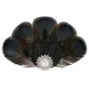 imageBABEYOND Peacock Feather Hair Clip Peacock Fascinator with Rhinestones Roaring 20s Peacock Flapper Fascinator 1920s HeadpieceBlack