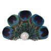 imageBABEYOND Peacock Feather Hair Clip Peacock Fascinator with Rhinestones Roaring 20s Peacock Flapper Fascinator 1920s HeadpieceGreen