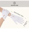 imageBABEYOND Satin Gloves for Women  Short Prom Gloves Wrist Tea Party Evening Elegant Accessories Wedding Opera Dinner PartyWhite