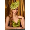imageBABEYOND Tea Party Fascinator Hat for Women Kentucky Headwear Derby Pillbox Church Hat for Cocktail WeddingAgreen