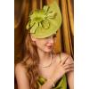 imageBABEYOND Tea Party Fascinator Hat for Women Kentucky Headwear Derby Pillbox Church Hat for Cocktail WeddingAgreen