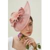 imageBABEYOND Tea Party Fascinator Hat for Women Kentucky Headwear Derby Pillbox Church Hat for Cocktail WeddingNude Pink