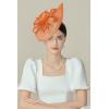 imageBABEYOND Tea Party Fascinator Hat for Women Kentucky Headwear Derby Pillbox Church Hat for Cocktail WeddingOrange