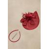 imageBABEYOND Tea Party Fascinator Hat for Women Kentucky Headwear Derby Pillbox Church Hat for Cocktail WeddingWine Red