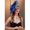 imageBABEYOND Tea Party Fascinator Hat for Women Kentucky Headwear Derby Wide Brim Butterfly Church Hat for Cocktail WeddingRoyal Blue