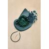 imageBABEYOND Tea Party Fascinator Hat for Women Kentucky Headwear Feather Derby Pillbox Wide Church Hat for Cocktail WeddingDark Green
