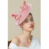 imageBABEYOND Tea Party Fascinator Kentucky Hat Fascinator Cocktail Pillbox Hat Derby HeadbandPink