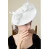 imageBABEYOND Tea Party Fascinator Kentucky Hat Fascinator Cocktail Pillbox Hat Derby HeadbandWhite