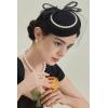 imageBABEYOND Veil Fascinator Hat for Women  Tea Party ampamp Kentucky Derby  Pillbox Hat with Feather ampamp PearlBlack