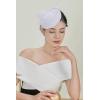 imageBABEYOND Veil Fascinator Hat for Women  Tea Party ampamp Kentucky Derby  Pillbox Hat with Feather ampamp PearlWhite