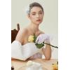 imageBABEYOND Veil Fascinator Hat for Women Feather Fascinators Hair Clip with Removable Veil Tea Party Hat Bridal WeddingWhite