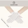 imageBABEYOND Wedding Lace Gloves  Ladies Mesh Tulle Short Tea Party ampamp Banquet Gloves for Summer DancingWhite