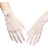 imageBABEYOND Wedding Lace Gloves  Ladies Mesh Tulle Short Tea Party ampamp Banquet Gloves for Summer DancingWhite