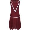 imageBABEYOND Womens 1920s Inspired Dress  Flapper Dress LowWaist Dress Sleeveless Party Chiffon Dress for WomenWine Red