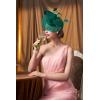 imageBABEYOND Womens Fascinator Hat Kentucky Hat Feather Derby Fascinator Tea Party Hat for Cocktail WeddingDark Green