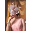 imageBABEYOND Womens Fascinator Hat Kentucky Hat Feather Derby Fascinator Tea Party Hat for Cocktail WeddingNude Pink