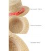imageBABYOND Mens Brim Boater Hat Gatsby Straw Panama Hat Fedora Summer Beach Sun Hat 20s Costume AccessoriesOrange