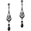 imageBABEYOND 1920s Vintage Wedding Pearl Dangle Drop Earrings Art Deco Gatsby EarringsBlack