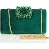 imageBABEYOND Clutch Purses for Women  Velvet Evening Bag Crystal Embellished Handbag for Bride Party Prom Wedding