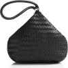 imageBABEYOND Clutch Purses for Women  Woven Purse Evening Bags Faux Leather Wristlet Handbag for Daily PartyBlack