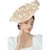 imageBABEYOND Fascinators Hats for Women  Kentucky Tea Party Derby Hats Flower Church Pillbox Hat for Cocktail WeddingChampagne