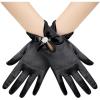 imageBABEYOND Satin Gloves for Women  Short Prom Gloves Wrist Tea Party Evening Elegant Accessories Wedding Opera Dinner PartyBlack