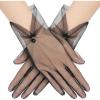 imageBABEYOND Wedding Lace Gloves  Ladies Mesh Tulle Short Tea Party ampamp Banquet Gloves for Summer DancingBlack