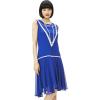 imageBABEYOND Womens 1920s Inspired Dress  Flapper Dress LowWaist Dress Sleeveless Party Chiffon Dress for WomenBlue