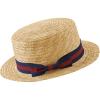 imageBABYOND Mens Brim Boater Hat Gatsby Straw Panama Hat Fedora Summer Beach Sun Hat 20s Costume AccessoriesBlue Red