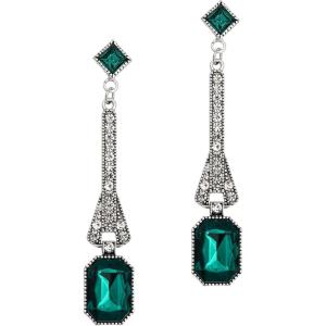 image1920s Flapper Earrings 20s Great Gatsby Earrings Vintage 20s Flapper Accessories Gatsby Costume AccessoriesGreen