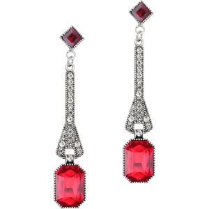 image1920s Flapper Earrings 20s Great Gatsby Earrings Vintage 20s Flapper Accessories Gatsby Costume AccessoriesWine Red