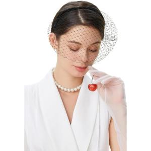 imageBABEYOND 1920s Flapper Fascinator Mesh Veil Headband Bridal Wedding Tea Party Fascinator Veil for WomenBlack