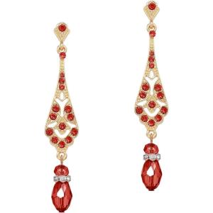 imageBABEYOND 1920s Vintage Wedding Pearl Dangle Drop Earrings Art Deco Gatsby Earringsgoldred