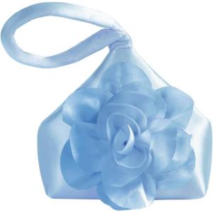 imageBABEYOND Clutch Purses for Women  Evening Bags Flower Satin Handbag Classy Wristlet Purse for Party Daily WeddingBlue