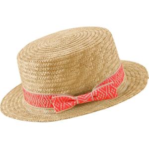 imageBABYOND Mens Brim Boater Hat Gatsby Straw Panama Hat Fedora Summer Beach Sun Hat 20s Costume AccessoriesOrange